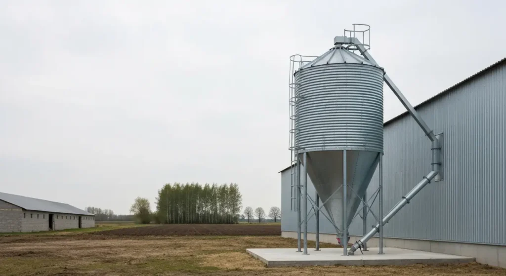 Silos paszowy na fermie drobiu: dobór pojemności, lokalizacja i zabezpieczenie paszy